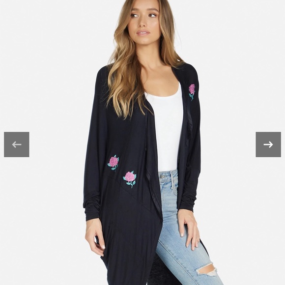 Lauren Moshi Ramona Crystal Roses cardigan, worn once xs/s - Picture 4 of 7